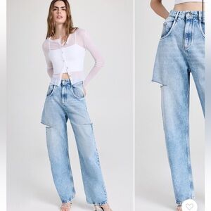 Maison Martin Margiela Light Blue Wide Leg Jeans